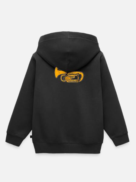 Tuba - Kinder Premium Organic Hoodie - Schwarz