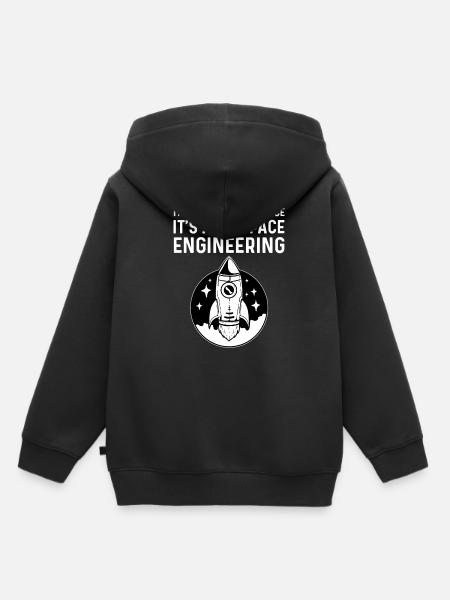 Luft- und Raumfahrttechnik - Kinder Premium Organic Hoodie - Schwarz