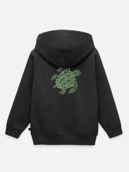 Schildkröte Umweltschutz - Kinder Premium Organic Hoodie - Schwarz