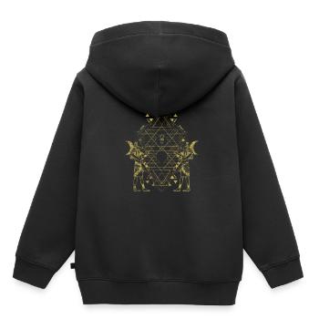Ägypten Ägypter - Kinder Premium Organic Hoodie - Schwarz - Hinten - AI Model Kid Male (0cm)