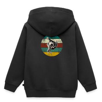 Judo - Kinder Premium Organic Hoodie - Schwarz - Hinten - AI Model Kid Male (0cm)