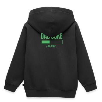Papa Blague Papa Blague Drôle Père Blagues - Sweat Premium à capuche enfant bio - noir - Dos - AI Model Kid Male (0cm)