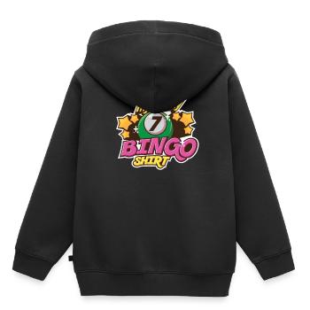 loto - Sweat Premium à capuche enfant bio - noir - Dos - AI Model Kid Male (0cm)