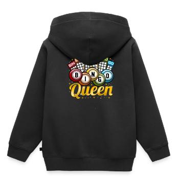 loto - Sweat Premium à capuche enfant bio - noir - Dos - AI Model Kid Male (0cm)