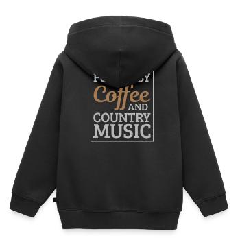 Country - Kids Premium Organic Hoodie - black - Back - AI Model Kid Male (0cm)