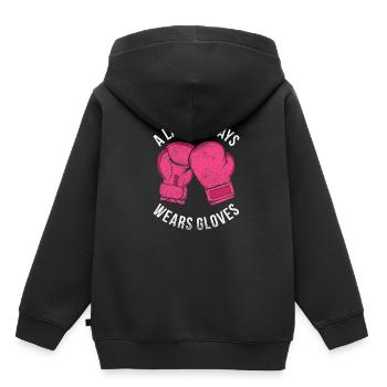 Muay Thai - Kids Premium Organic Hoodie - black - Back - AI Model Kid Male (0cm)