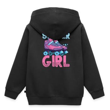 Patins à roulettes patinage à roulettes - Sweat Premium à capuche enfant bio - noir - Dos - AI Model Kid Male (0cm)