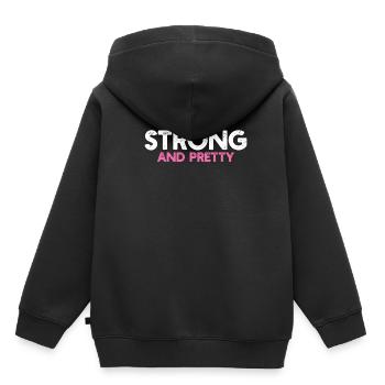 Fitness - Sweat Premium à capuche enfant bio - noir - Dos - AI Model Kid Male (0cm)