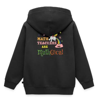 Professeur de mathématiques mathématiques - Sweat Premium à capuche enfant bio - noir - Dos - AI Model Kid Male (0cm)