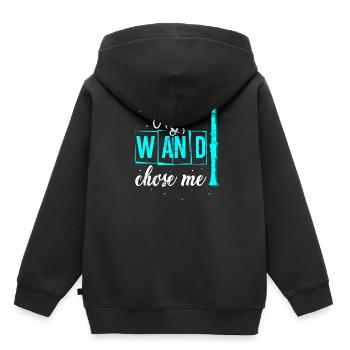 Clarinette - Sweat Premium à capuche enfant bio - noir - Dos - AI Model Kid Male (0cm)