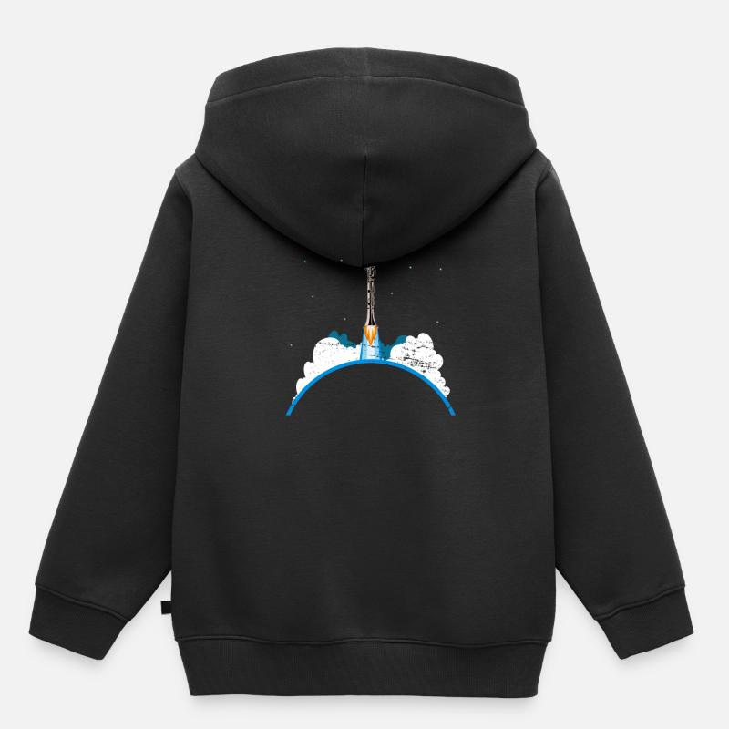 Fusée clarinette - Sweat Premium à capuche enfant bio - noir