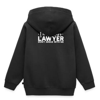 Jura Rechtswissenschaften Student - Kinder Premium Organic Hoodie - Schwarz - Hinten - AI Model Kid Male (0cm)
