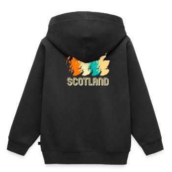 Scotland - Kids Premium Organic Hoodie - black - Back - AI Model Kid Male (0cm)