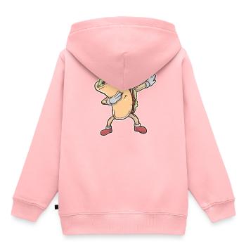 Taco - Kinder Premium Organic Hoodie - Rosa - Hinten - AI Model Kid Female (0cm)