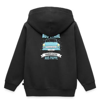 DDR Auto Osten Ossi Ostberlin Ostalgie Ostdeutsch - Kinder Premium Organic Hoodie - Schwarz - Hinten - AI Model Kid Male (0cm)