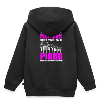 Creative pianist - creative pianist - funny - Kids Premium Organic Hoodie - black - Back - AI Model Kid Male (0cm)