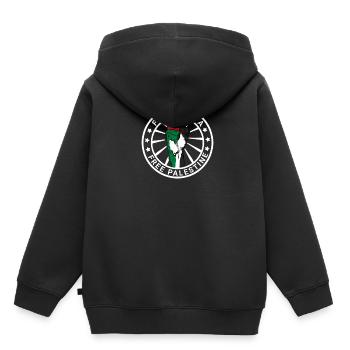 Free Gaza Liberté de Palestine libre pour la Palestine - Sweat Premium à capuche enfant bio - noir - Dos - AI Model Kid Male (0cm)