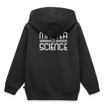 Une maîtrise - Sweat Premium à capuche enfant bio - noir - Dos - AI Model Kid Male (0cm)