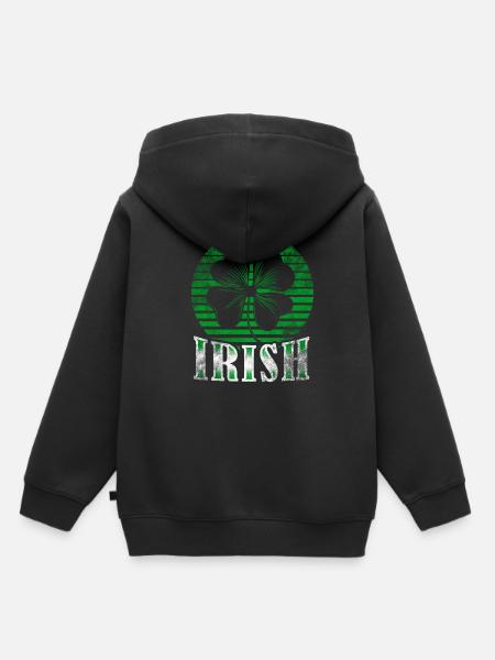 Irisch - Kinder Premium Organic Hoodie - Schwarz