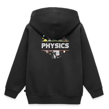 Physik Quantenphysik - Kinder Premium Organic Hoodie - Schwarz - Hinten - AI Model Kid Male (0cm)