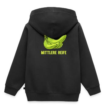 Realschule Abschluss - Kinder Premium Organic Hoodie - Schwarz - Hinten - AI Model Kid Male (0cm)