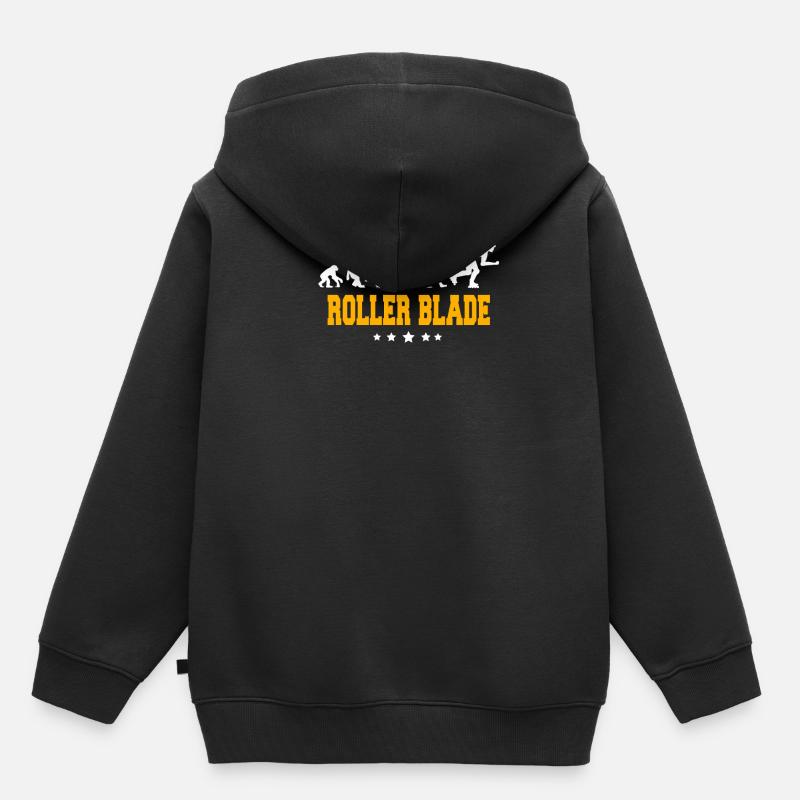 ROLLERS - Sweat Premium à capuche enfant bio - noir