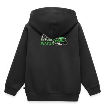 Gartenarbeit - Kinder Premium Organic Hoodie - Schwarz - Hinten - AI Model Kid Male (0cm)