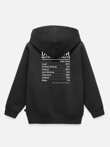 Director Nutritional Facts - Kinder Premium Organic Hoodie - Schwarz