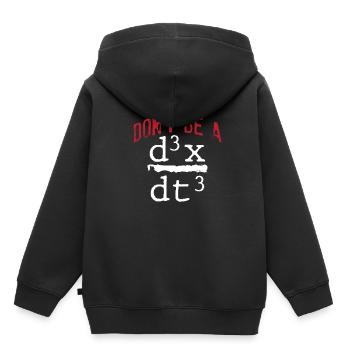 Lustiger Nerd Mathematik Physik Witz Mathe Geek - Kinder Premium Organic Hoodie - Schwarz - Hinten - AI Model Kid Male (0cm)