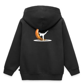 Taekwondo Korea Wettkampf - Kinder Premium Organic Hoodie - Schwarz - Hinten - AI Model Kid Male (0cm)