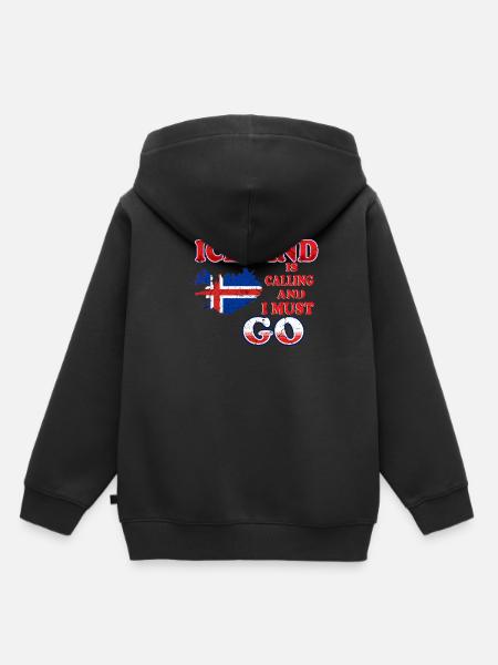 Island - Kinder Premium Organic Hoodie - Schwarz