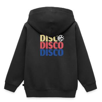 Disco - Kids Premium Organic Hoodie - black - Back - AI Model Kid Male (0cm)
