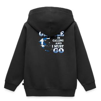 Griechenland - Kinder Premium Organic Hoodie - Schwarz - Hinten - AI Model Kid Male (0cm)