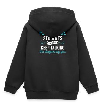 Psychologie Spruch Psychologie Studentin - Kinder Premium Organic Hoodie - Schwarz - Hinten - AI Model Kid Male (0cm)