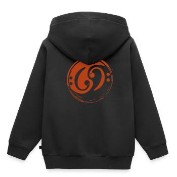 Bass guitar - Kids Premium Organic Hoodie - black - Back - AI Model Kid Male (0cm)