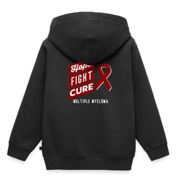 Multiples Myelom Hoffnung Kampf Kampf gegen die He - Kinder Premium Organic Hoodie - Schwarz - Hinten - AI Model Kid Male (0cm)