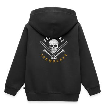 Trombone Musicians Orchestra - Kids Premium Organic Hoodie - black - Back - AI Model Kid Male (0cm)