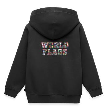Drapeaux des pays National Heritage Patriotic Pr - Sweat Premium à capuche enfant bio - noir - Dos - AI Model Kid Male (0cm)