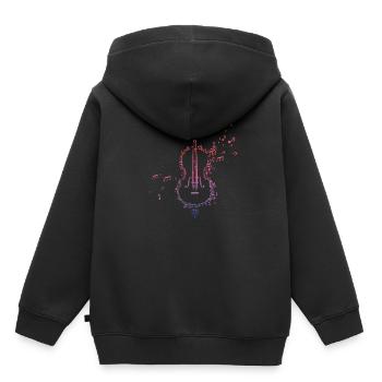 Orchestre violoncelle violoncelle - Sweat Premium à capuche enfant bio - noir - Dos - AI Model Kid Male (0cm)