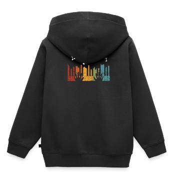 Piano pianist - Kids Premium Organic Hoodie - black - Back - AI Model Kid Male (0cm)