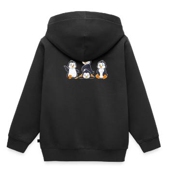 Penguin Antarctica - Kids Premium Organic Hoodie - black - Back - AI Model Kid Male (0cm)
