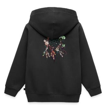 Traumfänger - Kinder Premium Organic Hoodie - Schwarz - Hinten - AI Model Kid Male (0cm)
