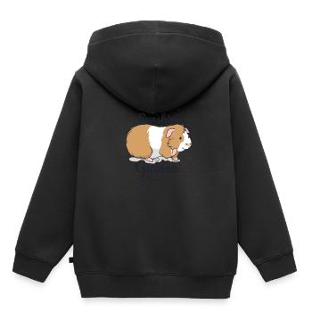 Cochon d'Inde soleil et cochons d'Inde - Sweat Premium à capuche enfant bio - noir - Dos - AI Model Kid Male (0cm)