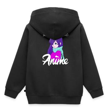Just A Girl Who Loves Anime Gifts for Teen Girls - Kids Premium Organic Hoodie - black - Back - AI Model Kid Male (0cm)