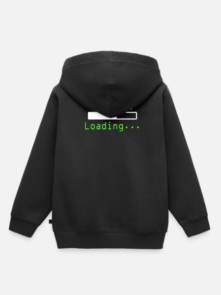 Nerdy Nerd T-Shirt - Kinder Premium Organic Hoodie - Schwarz