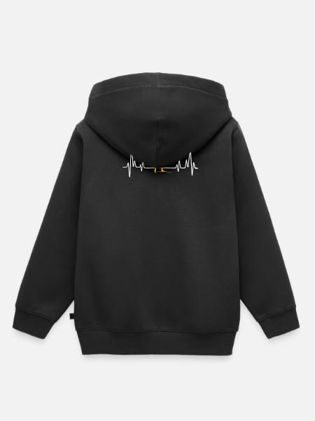 biathlon tee gift idea - Premium børne hættetrøje økologisk - sort