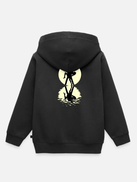 Tango Moon - Kinder Premium Organic Hoodie - Schwarz