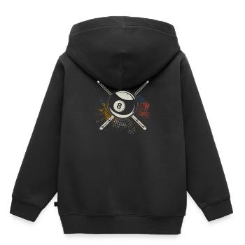 Colorful Billiard Pool Eight Ball Billiard - Kids Premium Organic Hoodie - black - Back - AI Model Kid Male (0cm)