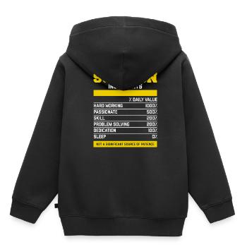 Fancy Surgeon Ingredients T Shirt - Kids Premium Organic Hoodie - black - Back - AI Model Kid Male (0cm)