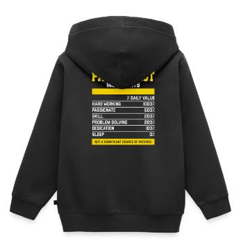 Nice Pathologist Ingredients T-Shirt - Kids Premium Organic Hoodie - black - Back - AI Model Kid Male (0cm)